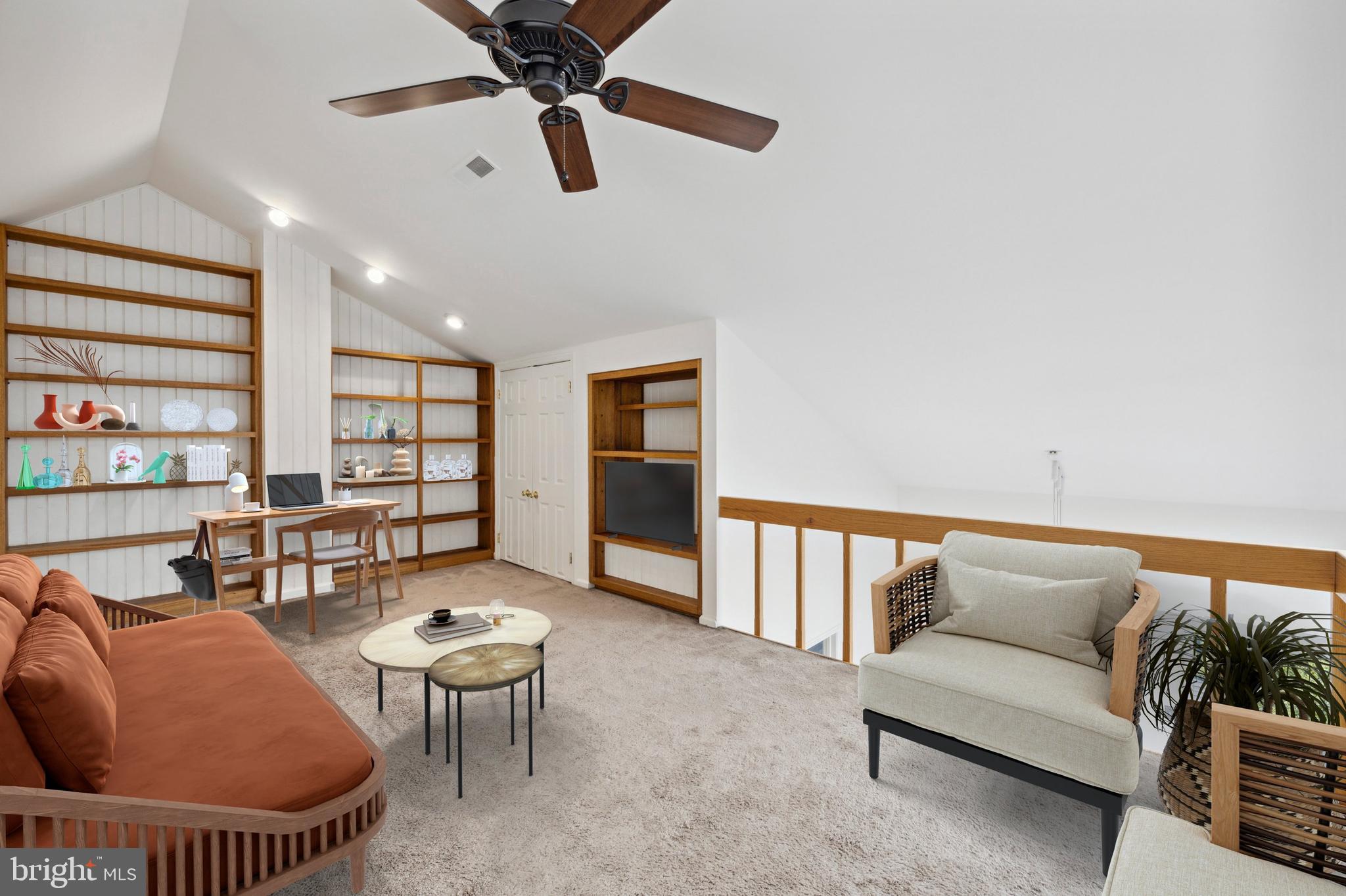 1009 Mountainview Drive Chesterbrook, PA 19087 - Photo 14 of 17 Loft with built-in book shelves.
