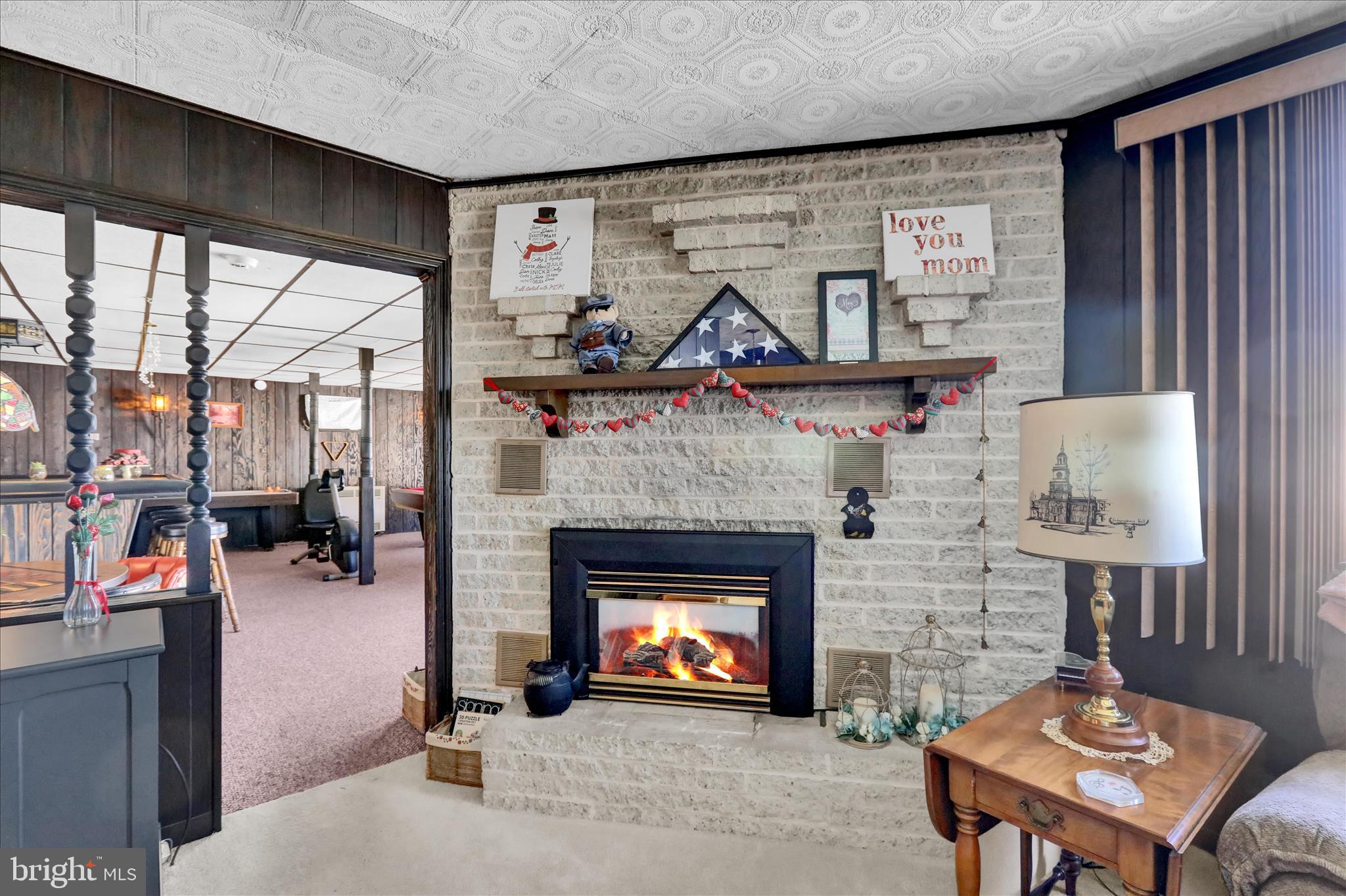 3029 Merritt Parkway Reading, PA 19608 - Photo 25 of 36 a living room with furniture and a fireplace