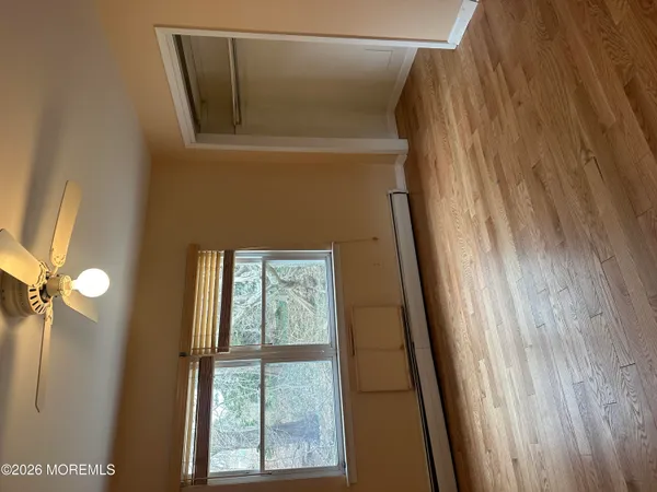 a bathroom with a window