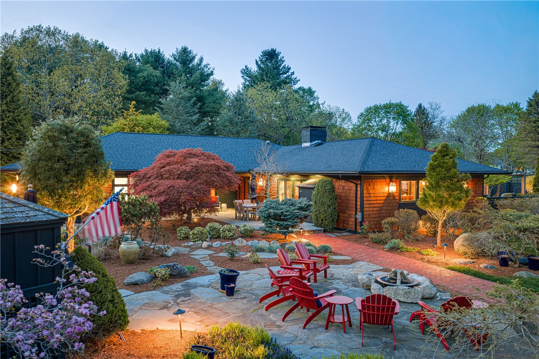One of Two Fire Pit Areas