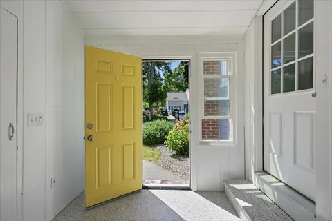 a view of front door of house