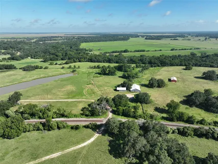 a view of a lush green field