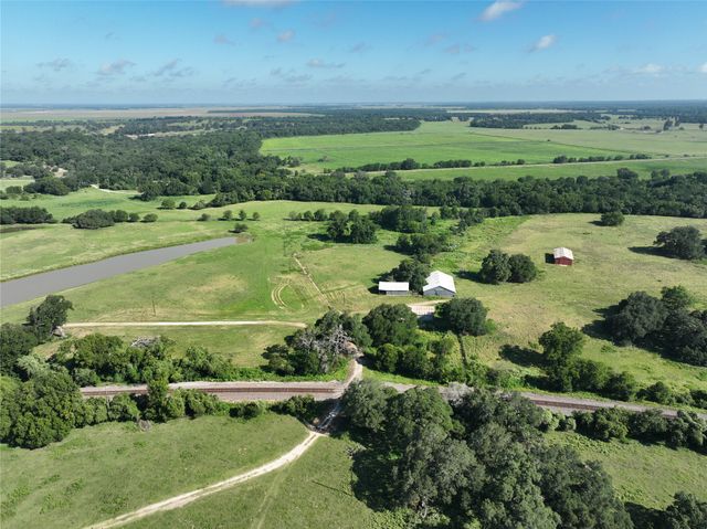 a view of a lush green field
