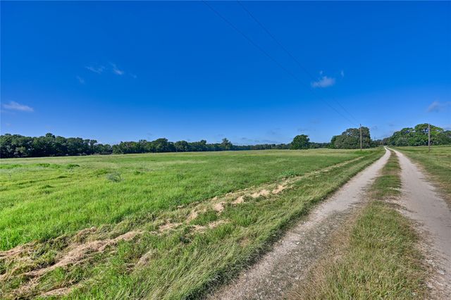 a view of a garden with a building in the background