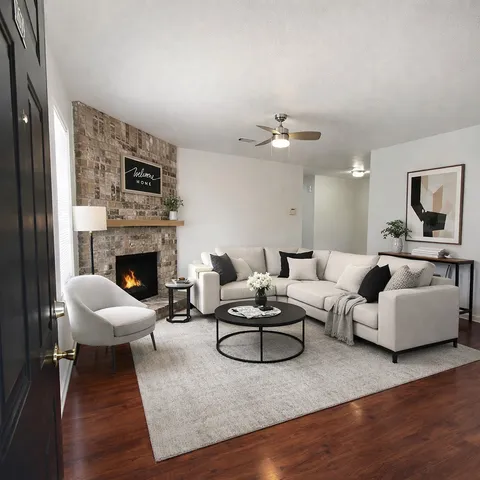a close view of a utility room with washer and dryer