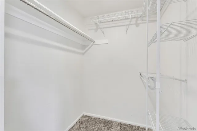 a view of walk in closet