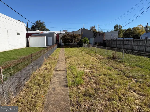 a backyard of a house