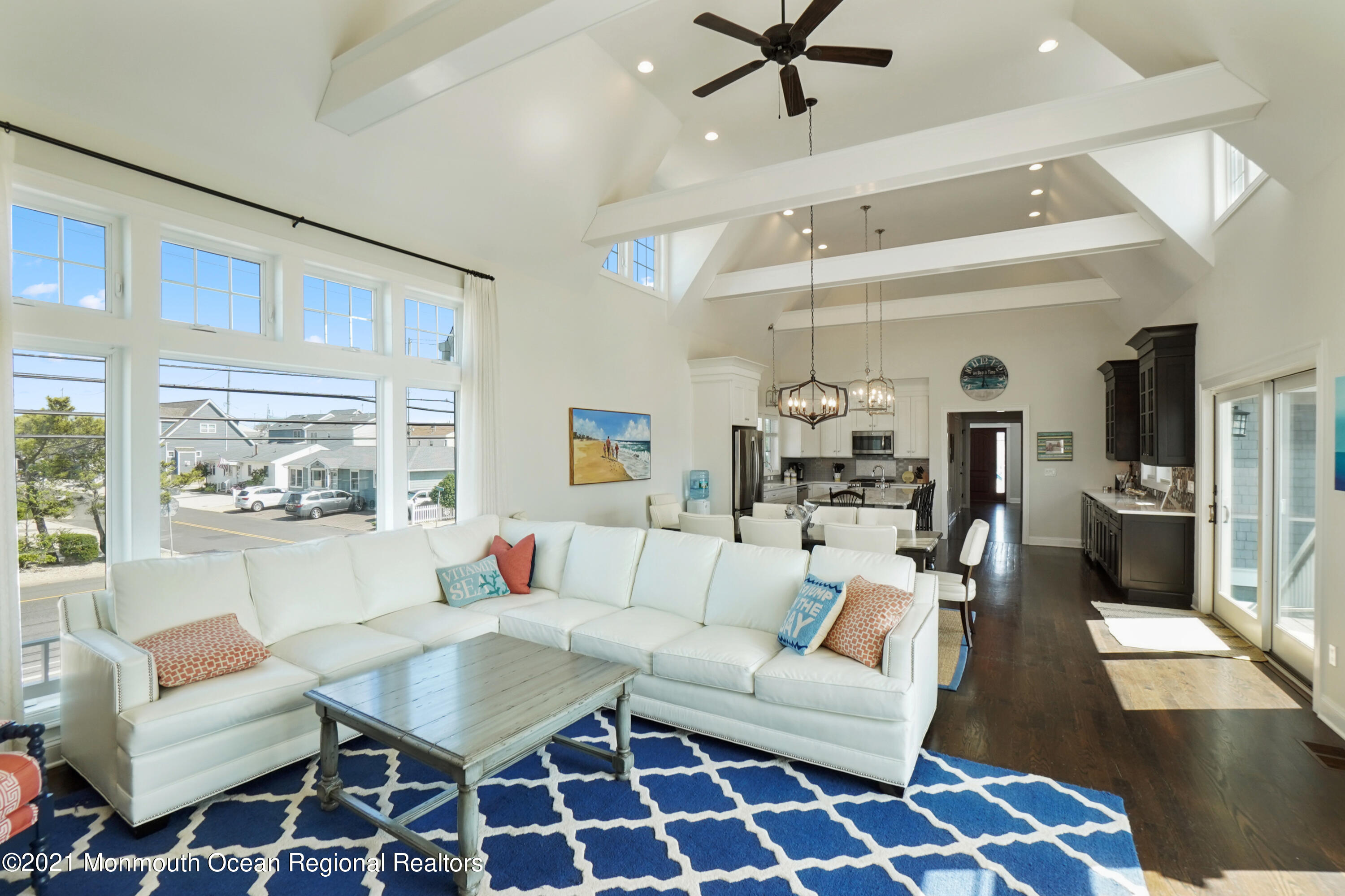 204 North Lagoon Road Lavallette, NJ 08735 - Photo 7 of 44 a living room with furniture and a large window