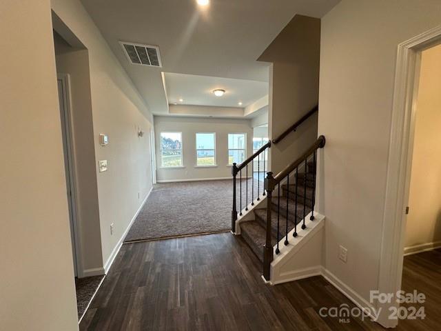 6128 Busch Way Midland, NC 28107 - Photo 5 of 26 a view of entryway with wooden floor and stairs
