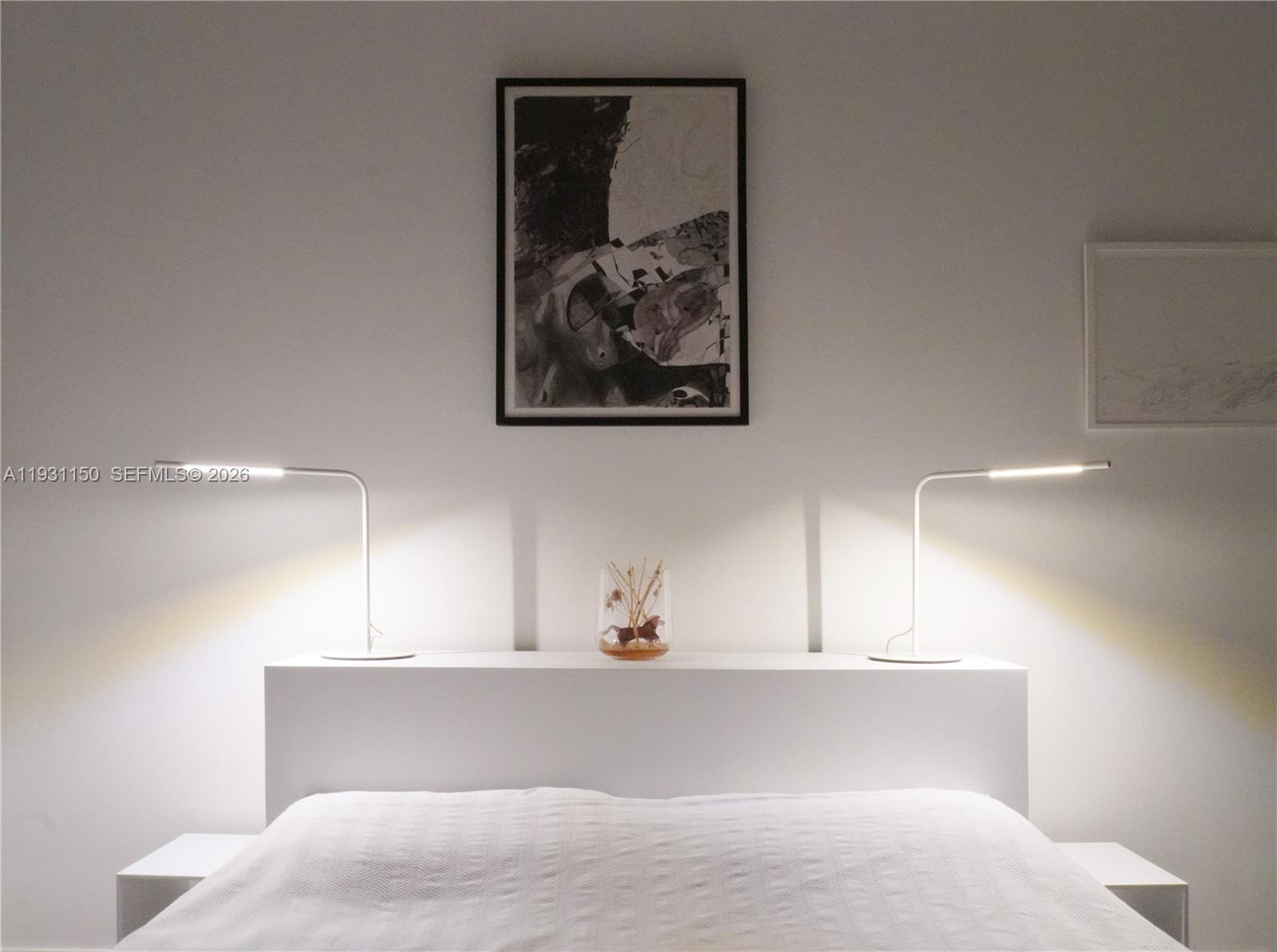 133 Northeast 2nd Avenue, Unit 1608 Miami, FL 33132 - Photo 24 of 55 Custom bedheader designed by a NYC architect.