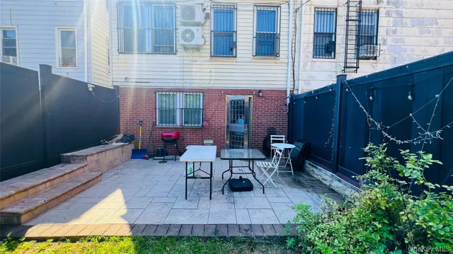 a view of a house with patio