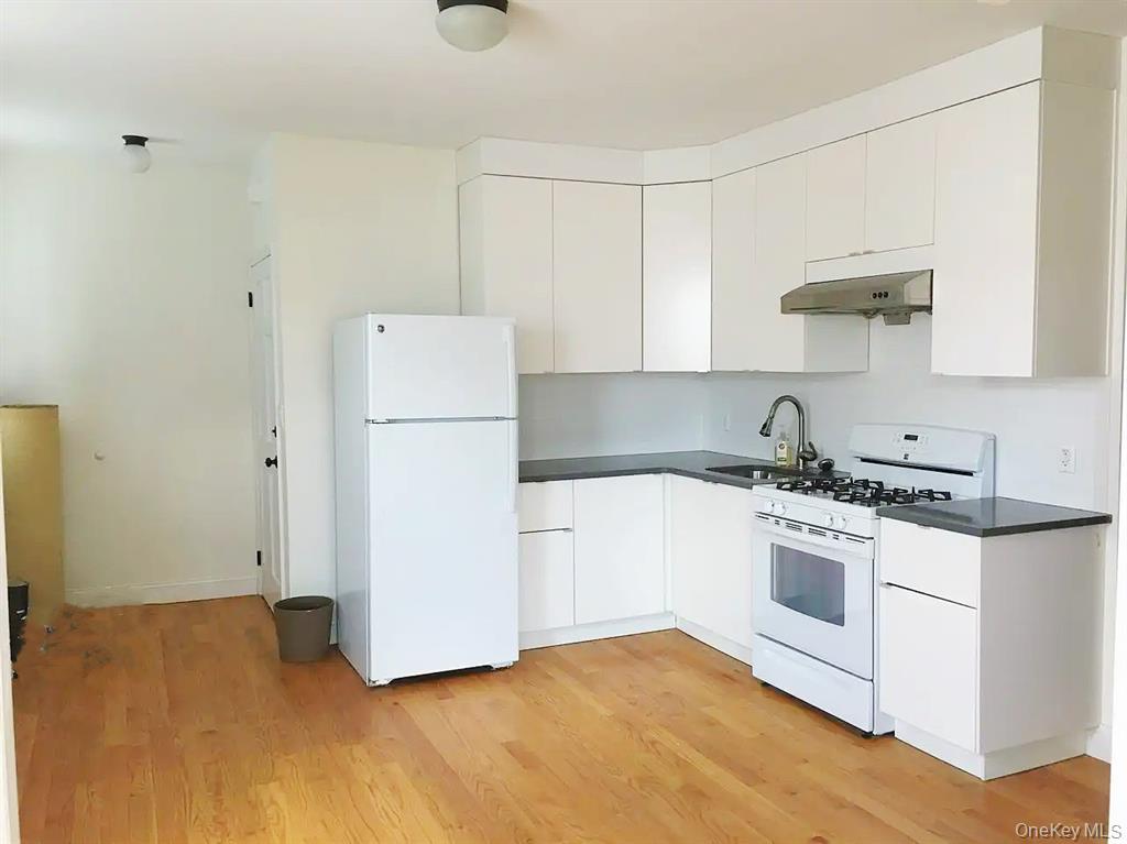 64-09 Woodside Avenue, Unit 2 FAMILY FRAME Queens, NY 11377 - Photo 6 of 17 a kitchen with a stove a refrigerator and a sink