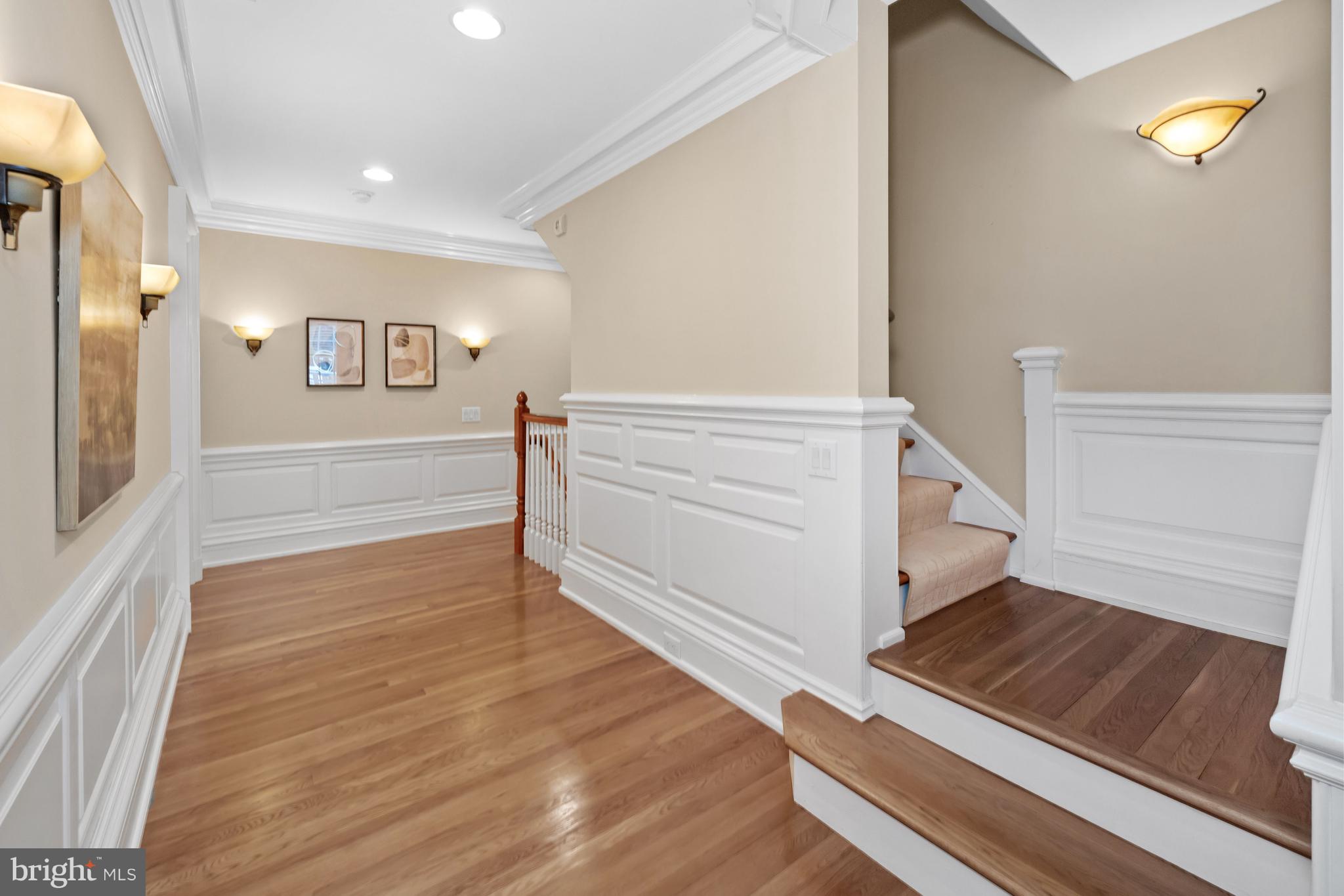 1900 Field Road Wilmington, DE 19806 - Photo 45 of 90 Wainscoting at 2nd floor hall.