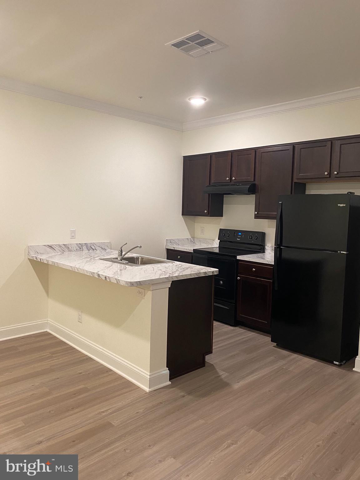 1812 Main Street, Unit 203 Chester, MD 21619 - Photo 4 of 24 a kitchen with a refrigerator and a stove