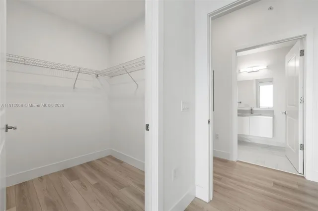 a view of walk in closet