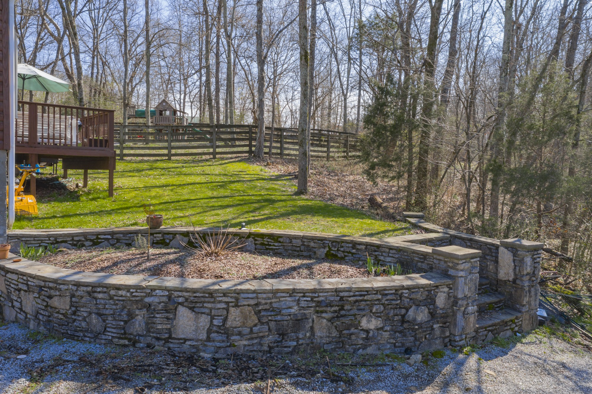 4306 Kedron Road Spring Hill, TN 37174 - Photo 29 of 35 a view of a yard with a wooden fence