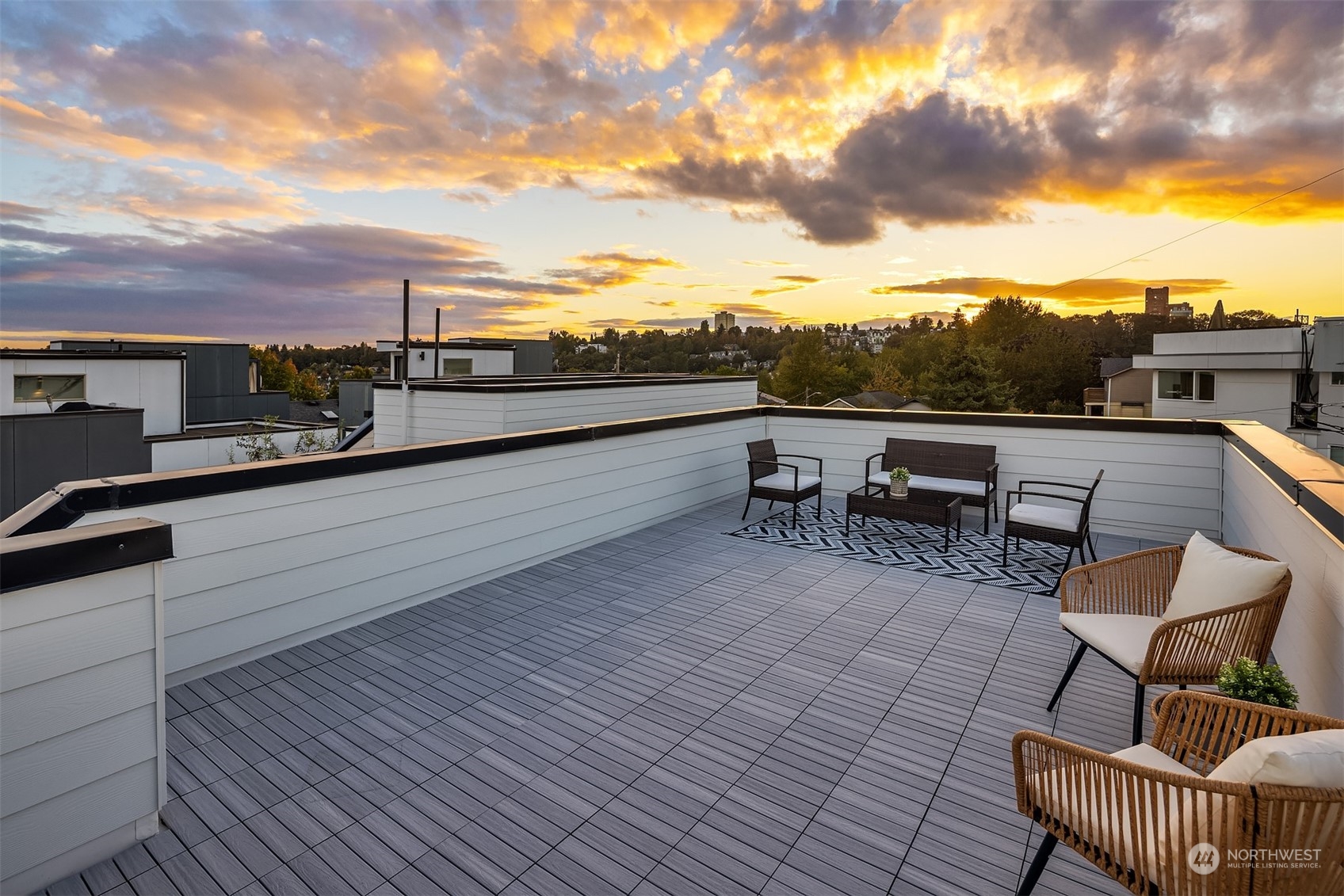 1112 21st Avenue South, Unit A Seattle, WA 98144 - Photo 19 of 27 a view of a terrace with seating space