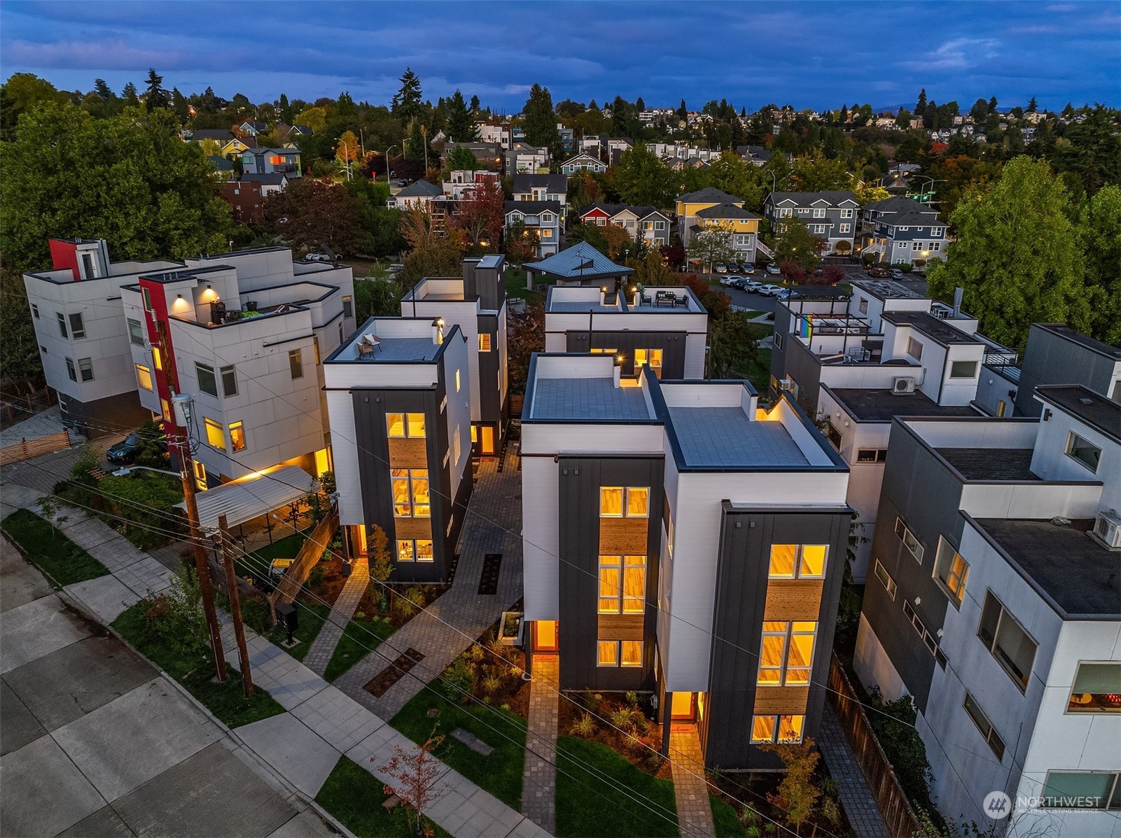 1112 21st Avenue South, Unit A Seattle, WA 98144 - Photo 22 of 27 an aerial view of multiple house