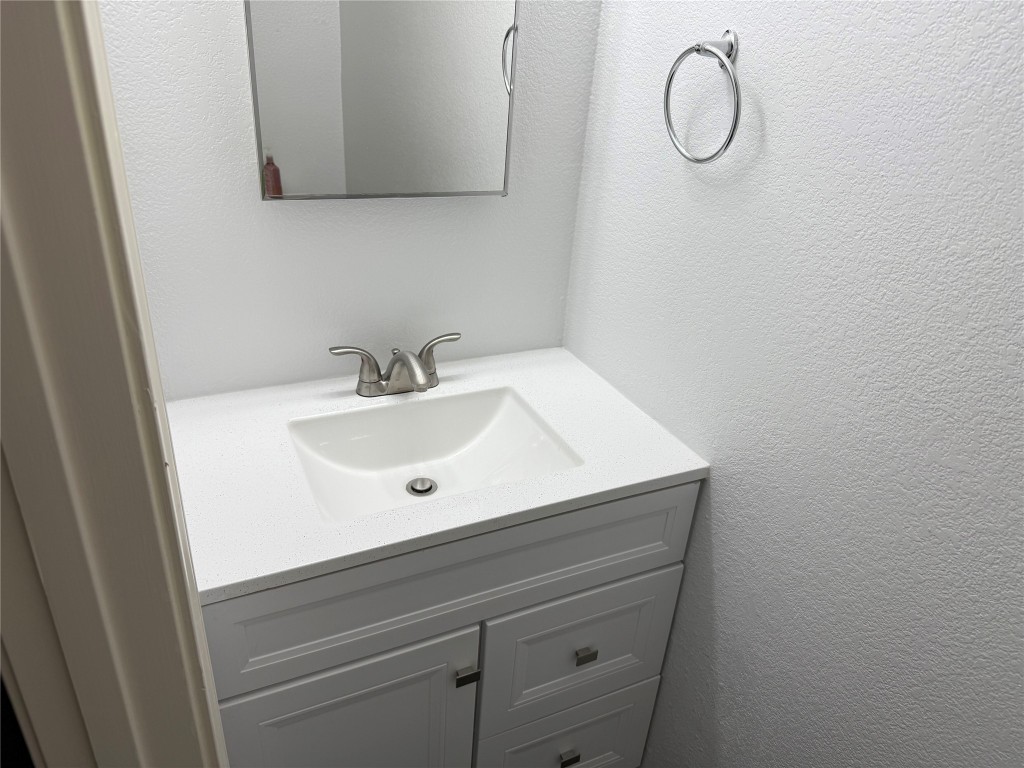 4403 Cisco Valley Drive Round Rock, TX 78664 - Photo 11 of 26 a bathroom with a sink and a mirror