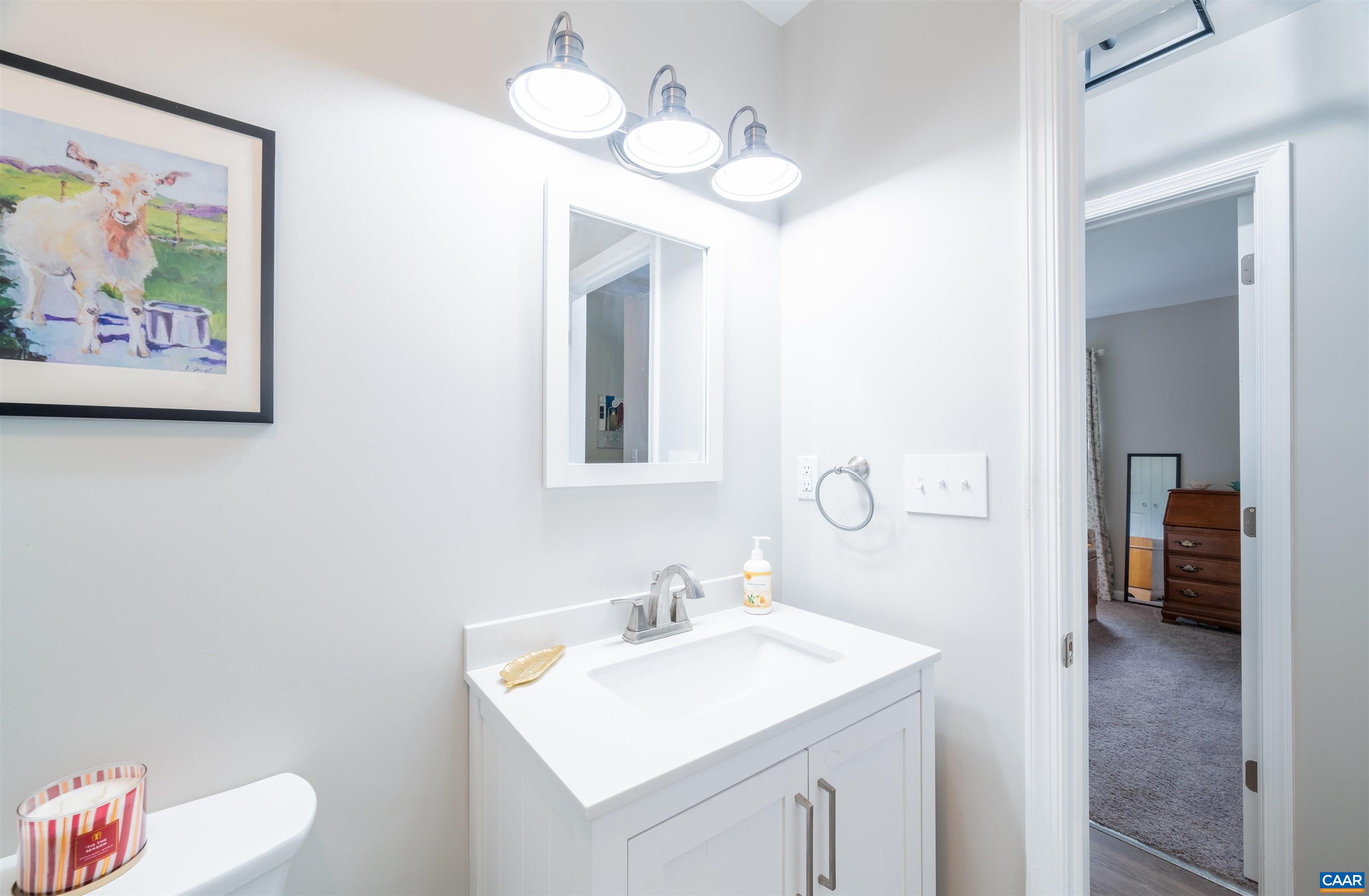 1507 Buck Road Crozet, VA 22932 - Photo 22 of 33 a bathroom with a sink vanity and a mirror