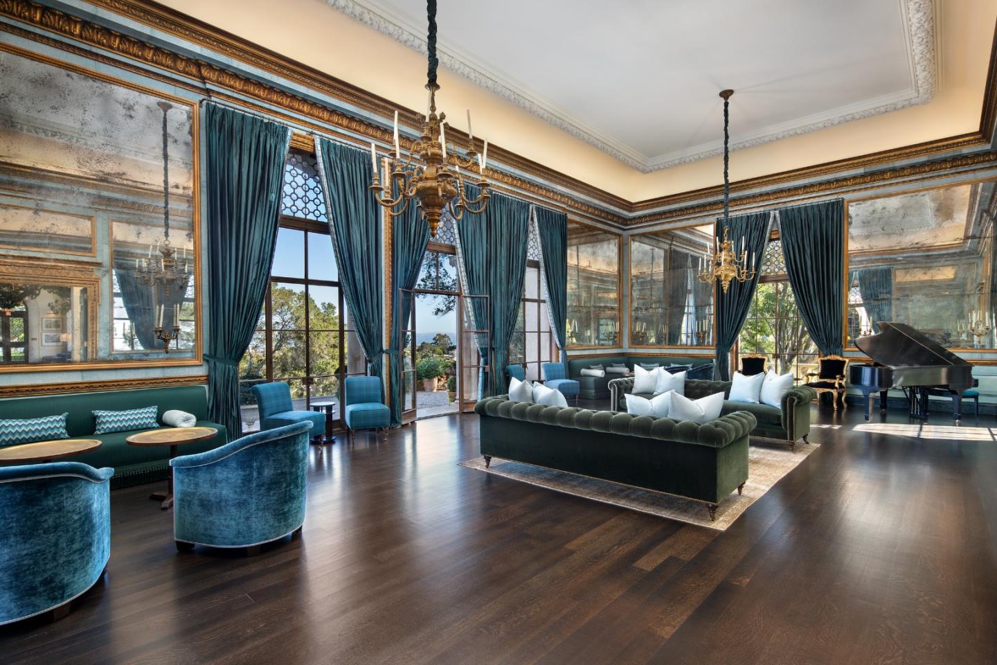 891 Crystal Springs Road Hillsborough, CA 94010 - Photo 6 of 20 a living room with furniture and a large window