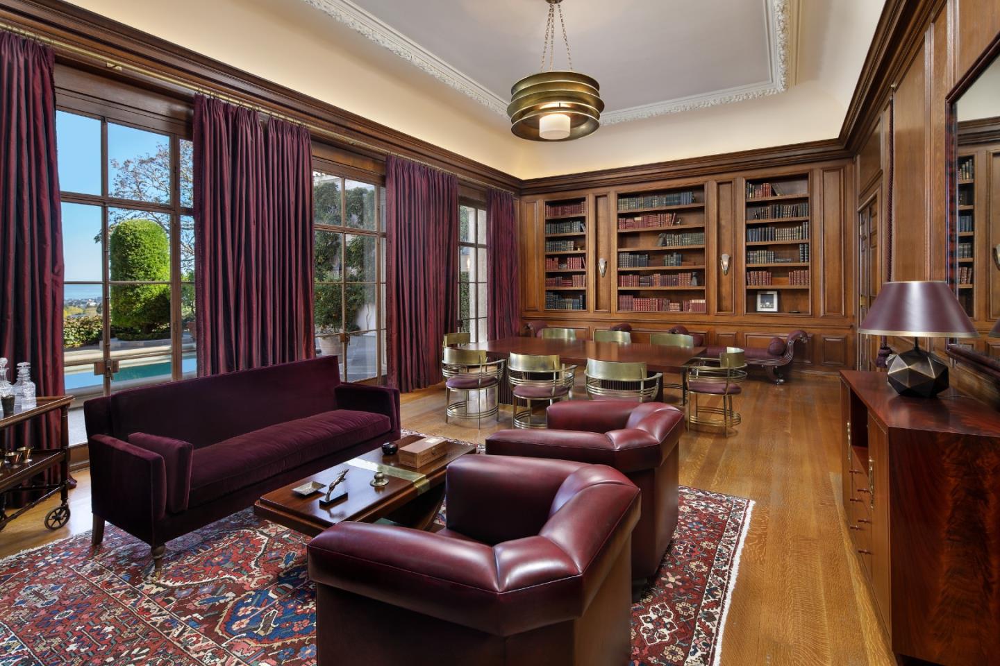 891 Crystal Springs Road Hillsborough, CA 94010 - Photo 8 of 20 a living room with furniture and a large window