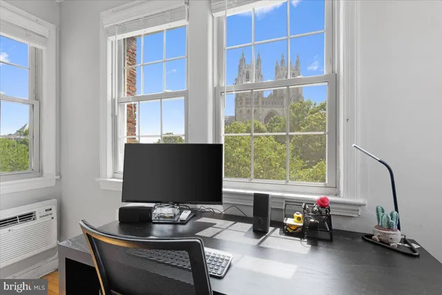 a room with furniture and window