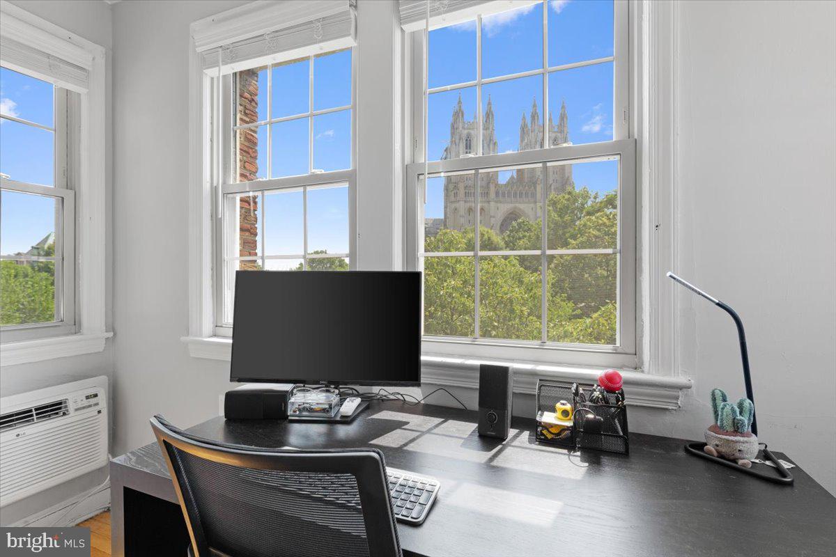 a room with furniture and window