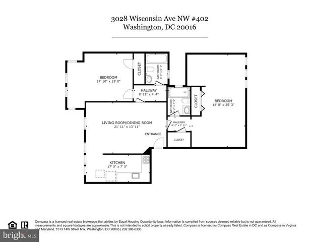 $450,000 | 3028 Wisconsin Avenue Northwest, Unit 402, Washington, DC 20016