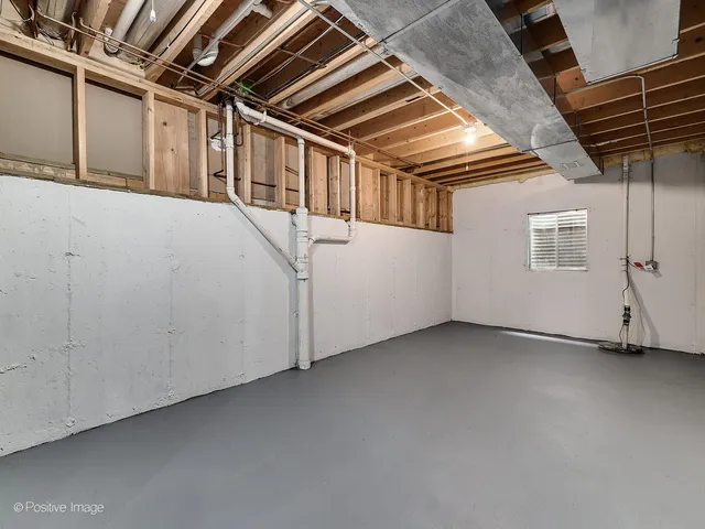 a view of a room with racks