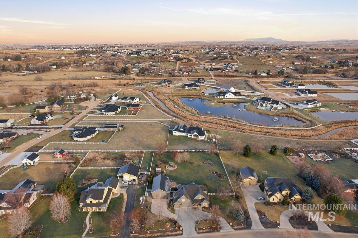 8982 New Castle Drive Middleton, ID 83644 - Photo 46 of 48 Aerial view at dusk of a water view and a residential view