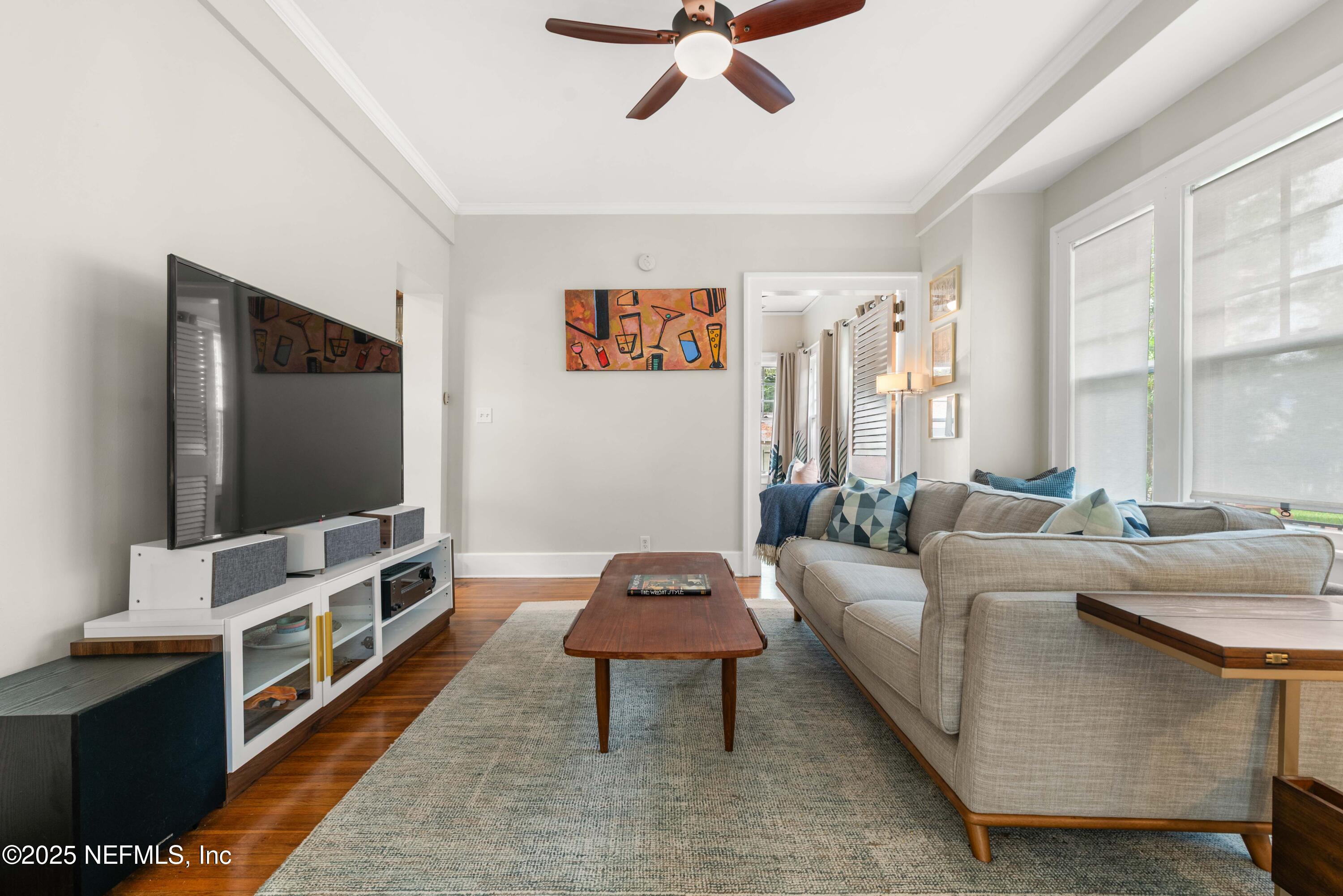 3023 Oak Street Jacksonville, FL 32205 - Photo 15 of 50 a living room with furniture and a flat screen tv