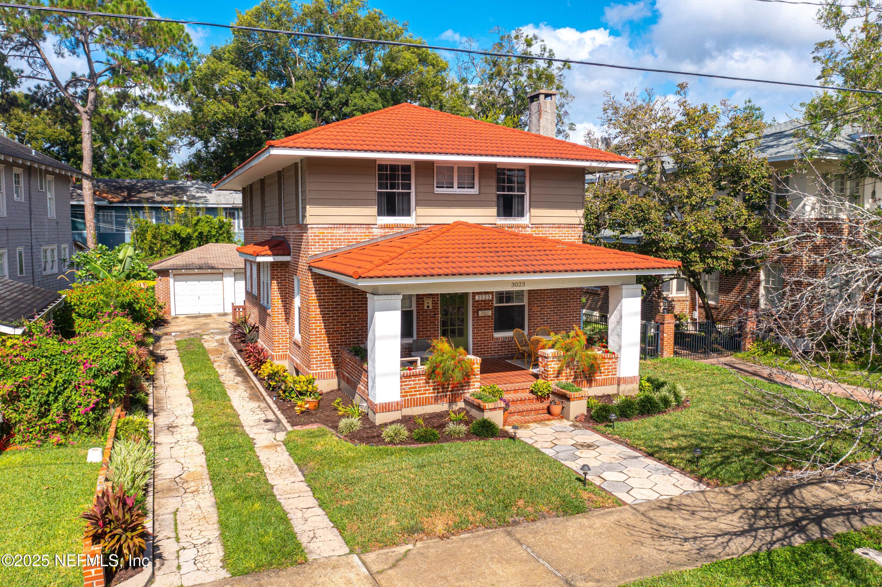 3023 Oak Street Jacksonville, FL 32205 - Photo 49 of 50 a front view of a house with garden