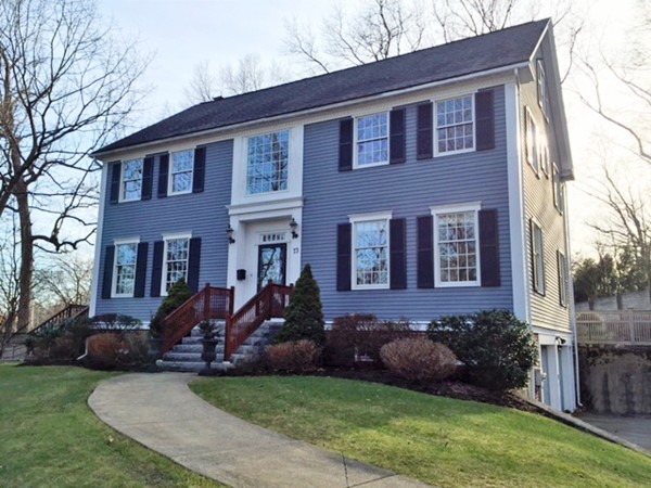 73 Longfellow Road Wellesley, MA 02481 - Photo 1 of 11 a front view of a house with a yard
