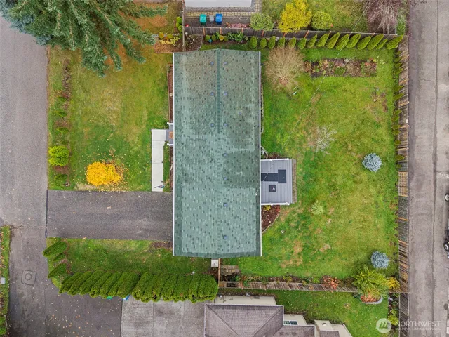 a bird view of a building