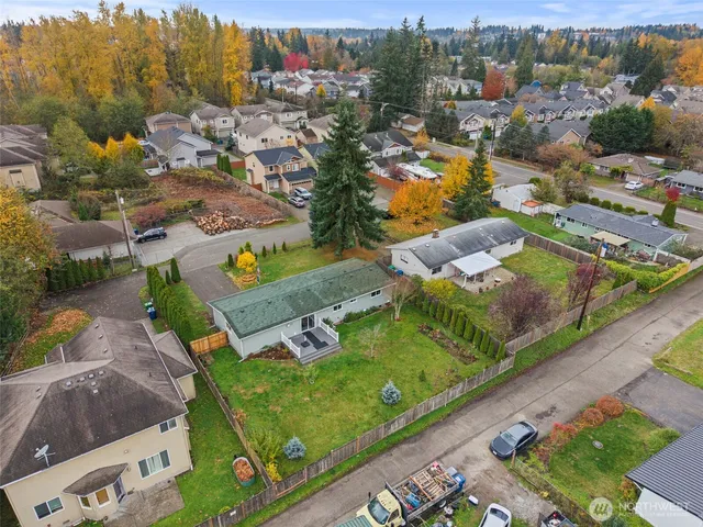 an aerial view of a city