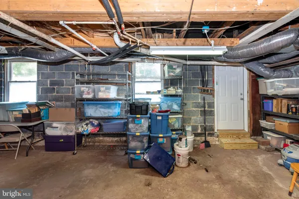 a view of storage and utility room