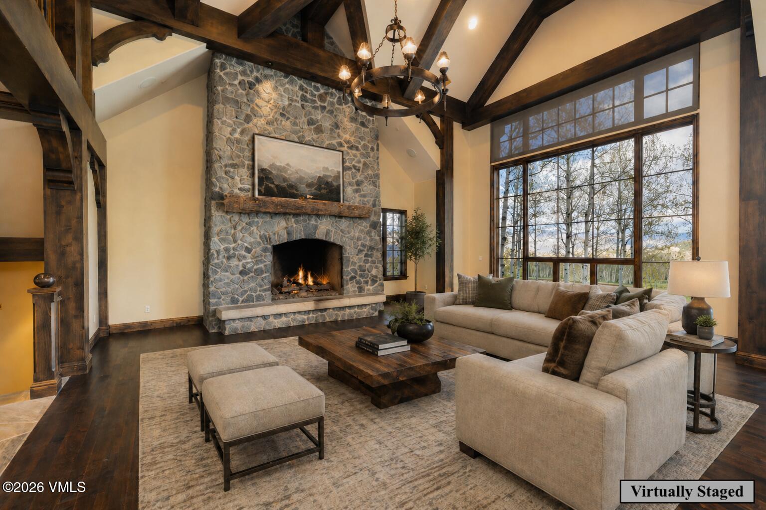 209 Forest Trail Edwards, CO 81632 - Photo 3 of 59 209 Forest - Great Room - Virtually Stag