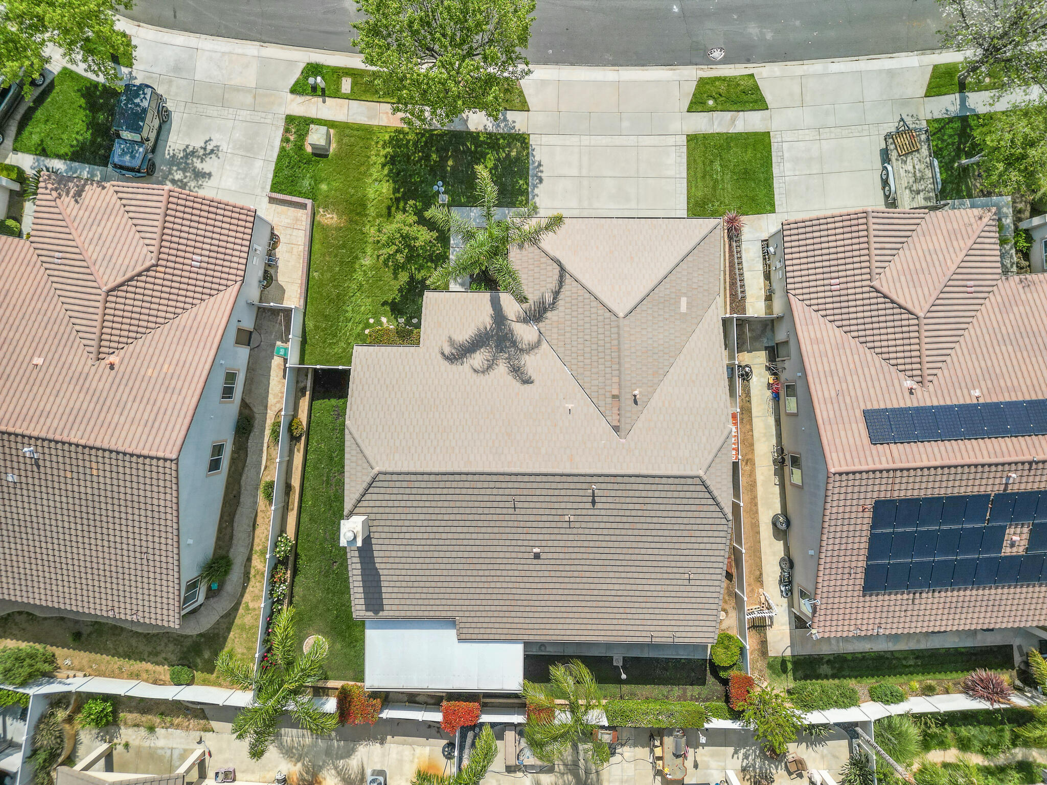 744 Copper Circle Beaumont, CA 92223 - Photo 43 of 44 a aerial view of a house with a garden and plants