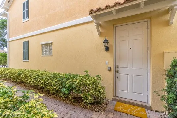 a view of front door