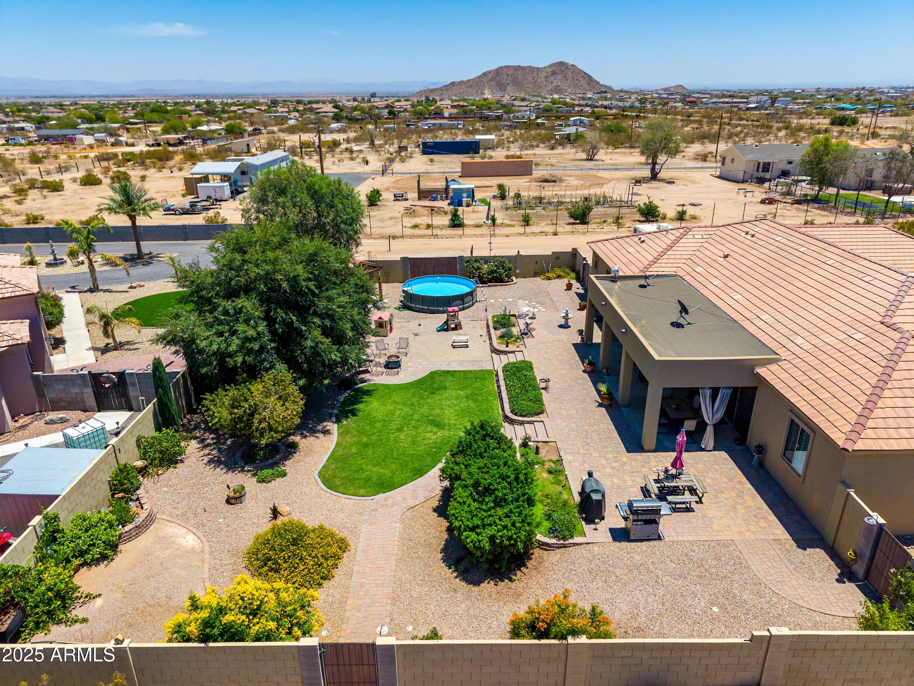 3614 West Phillips Road San Tan Valley, AZ 85144 - Photo 67 of 67 an aerial view of residential houses with outdoor space