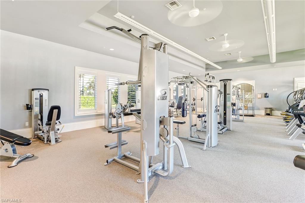 20281 Corkscrew Shores Boulevard Estero, FL 33928 - Photo 34 of 40 a view of a room with gym equipment