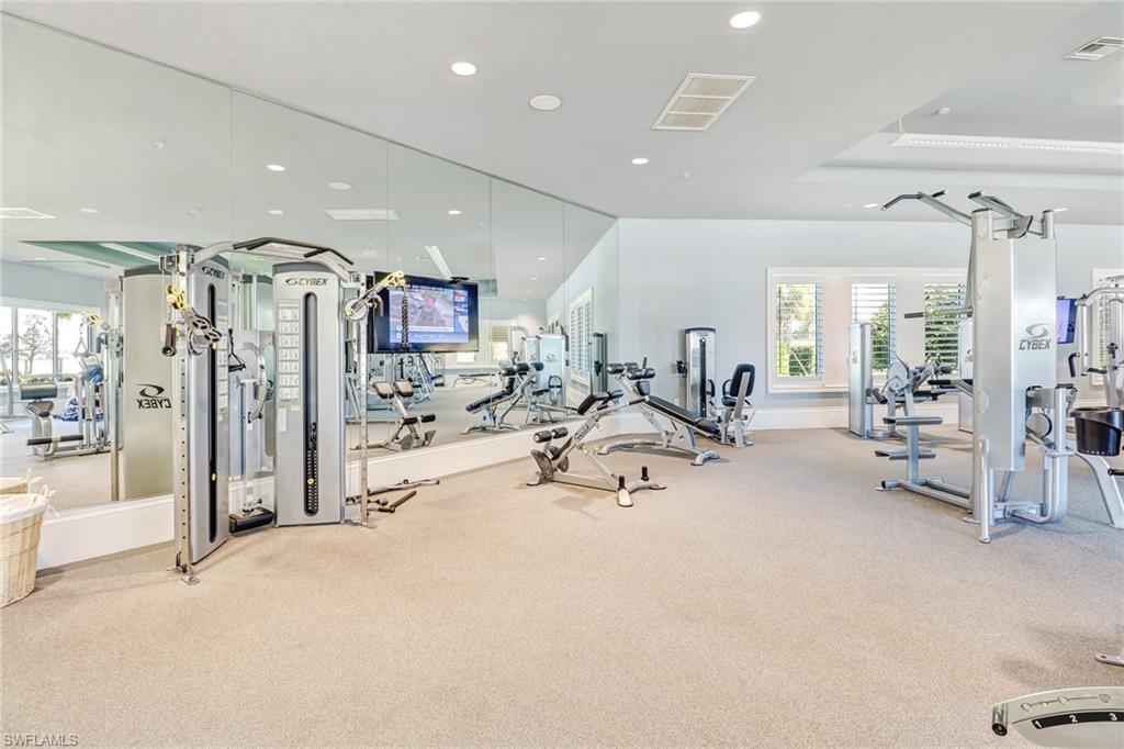 20281 Corkscrew Shores Boulevard Estero, FL 33928 - Photo 35 of 40 a view of a room with gym equipment