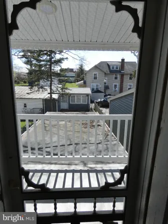a view of a balcony