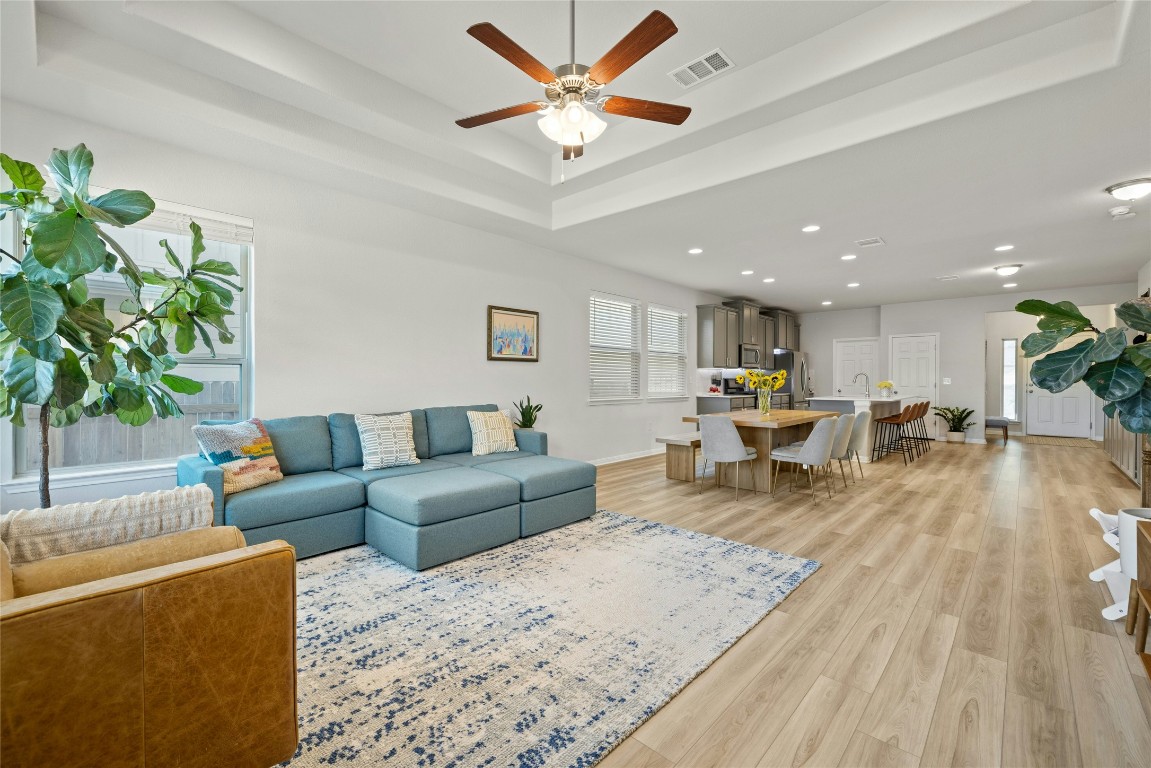 436 Staunton Drive Leander, TX 78641 - Photo 5 of 39 a living room with furniture and a couch