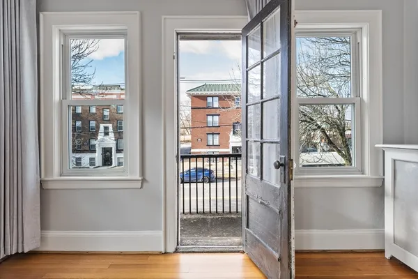 a view of front door