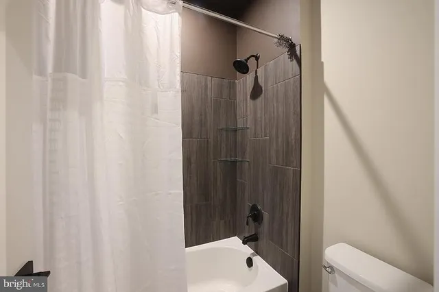 a car is parked in a room