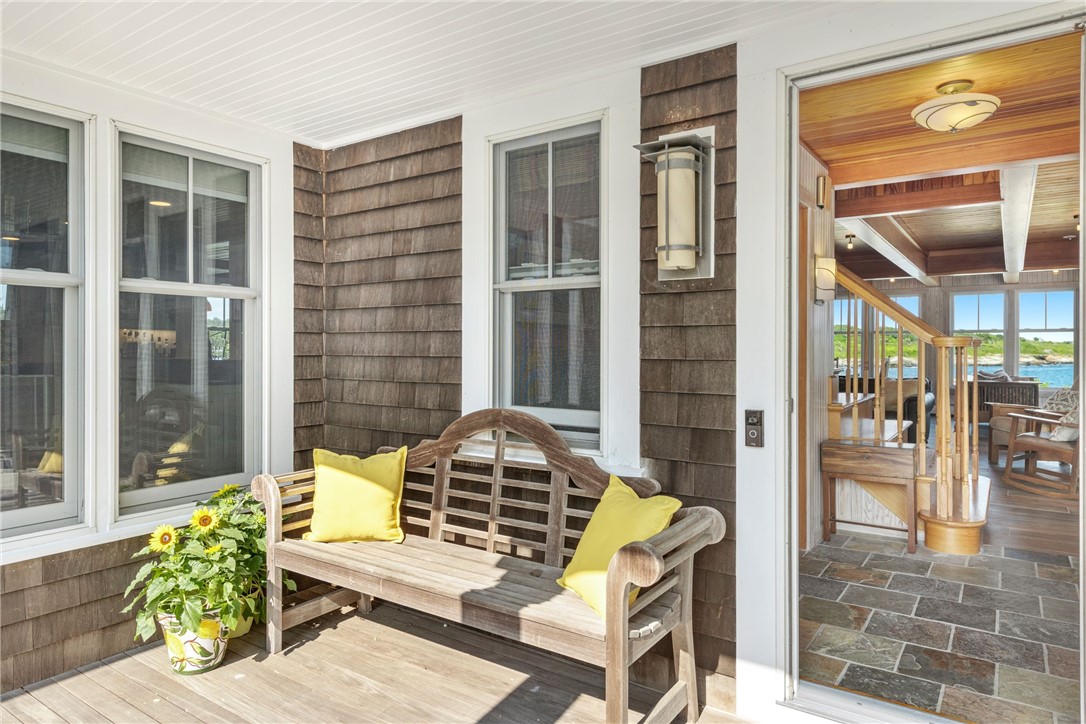 4 Hull Cove Street Jamestown, RI 02835 - Photo 19 of 49 Covered Porch Entrance