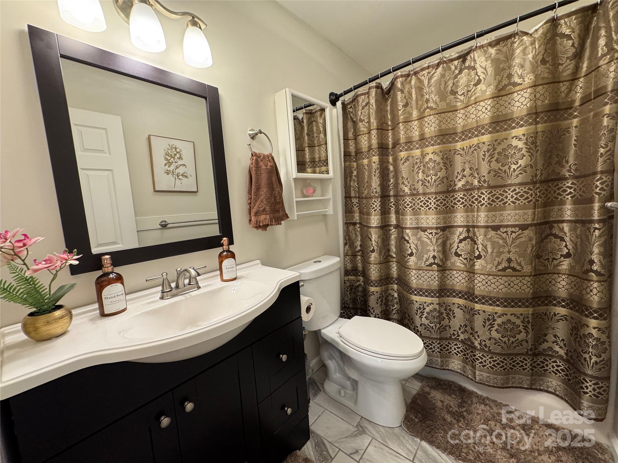 132 General Pemberton Street Mount Holly, NC 28120 - Photo 15 of 21 a bathroom with a sink vanity mirror and toilet