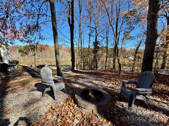 a view of outdoor space with seating area